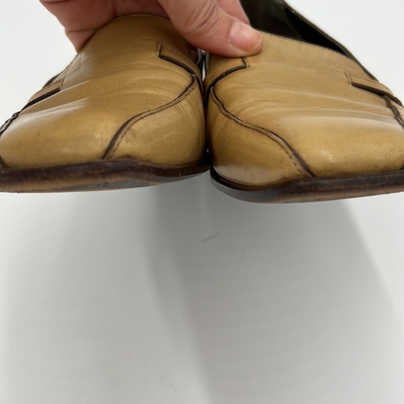 Prada Tan Leather Loafers 37.5 - Picture 8 of 14
